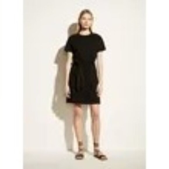 Vince Short Sleeve Tie Waist Dress XXS - Picture 2 of 9
